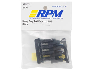 RPM Heavy Duty 4-40 Rod Ends (Black) (12) #RPM73372