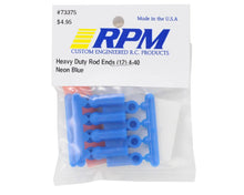 RPM Heavy Duty 4-40 Rod Ends (Blue) (12) #RPM73375