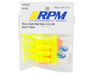 RPM Heavy Duty 4-40 Rod Ends (Yellow) (12)