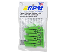 RPM Long Traxxas Turnbuckle Rod End Set (Green) (12) #RPM80514