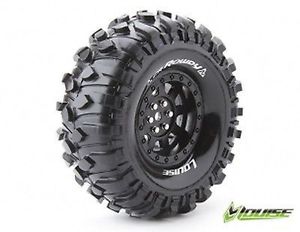 Louise 1.9" CR Rowdy Tyres on Black 9 Spoke Rims - Glued Wheels 2Pcs