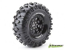 Louise 1.9" CR Rowdy Tyres on Black 9 Spoke Rims - Glued Wheels 2Pcs