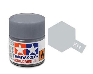 Tamiya X-11 Chrome Silver Gloss Acrylic Paint 10ml # 81511