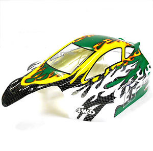 HSP 1/8 Planet Buggy Painted Green Body Shell #81356