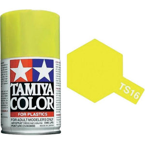 Tamiya TS-16 Yellow Lacquer Spray Paint 100ml