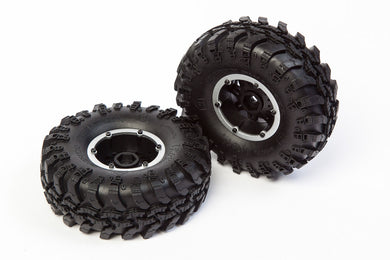 REDCAT PRE-MOUNTED  WHEEL & TIRE SET (2PCS) #13851