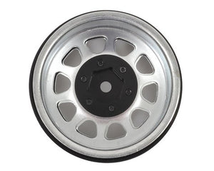 SSD RC D Hole 1.9 Steel Beadlock Crawler Wheels (Silver) (2) #SSD00006