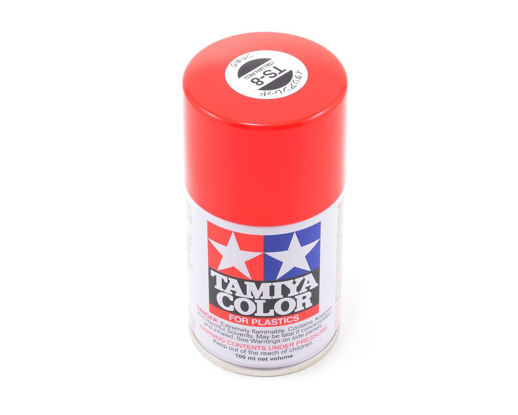 85008 | Tamiya TS-8 Italian Red Lacquer Spray Paint 100ml