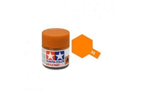 Tamiya X-6 Orange Gloss Acrylic Paint 10ml #81506