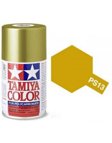 Tamiya PS-13 Gold Polycarbanate Spray Paint 100ml