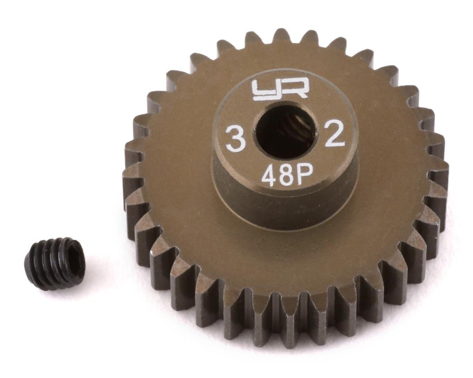 ALUMINUM 7075 HARD COATED MOTOR GEAR/PINIONS 48P 32T #MG-48032