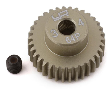 ALUMINUM 7075 HARD COATED MOTOR GEAR/PINIONS 64P 34T #MG-64034