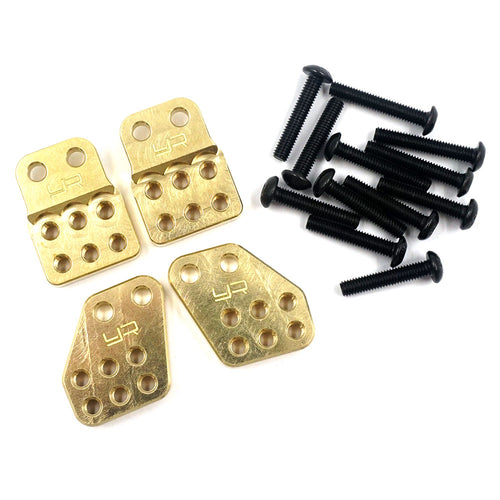 BRASS ADJUSTABLE SHOCK MOUNT 4PCS FOR AXIAL CAPRA #AXCP-007