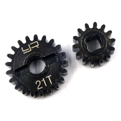 21T 14T HD STEEL OVERDRIVE PORTAL MACHINED GEAR SET FOR AXIAL CAPRA SCX10 III #AXCP-008