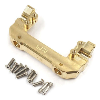 BRASS 77G FRONT BUMPER & SERVO MOUNT (SHORT LINK ) FOR AXIAL SCX10 III AXI03007