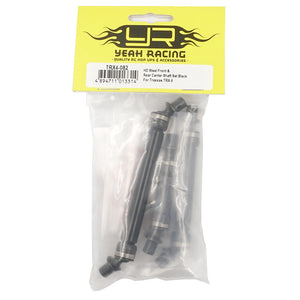 HD STEEL FRONT & REAR CENTER SHAFT SET BLACK FOR TRAXXAS TRX-6 #TRX4-082