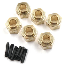 BRASS HEX ADAPTOR 12X8MM 6PCS FOR TRAXXAS TRX-6 #TRX4-086