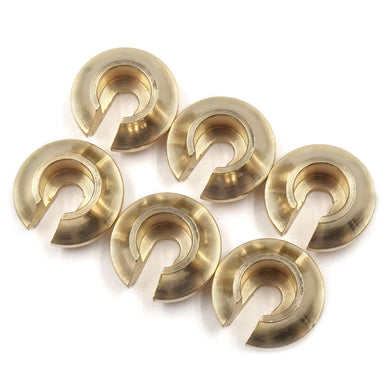 BRASS SPRING RETAINER V2 6PCS FOR TRAXXAS TRX-6 #TRX4-087