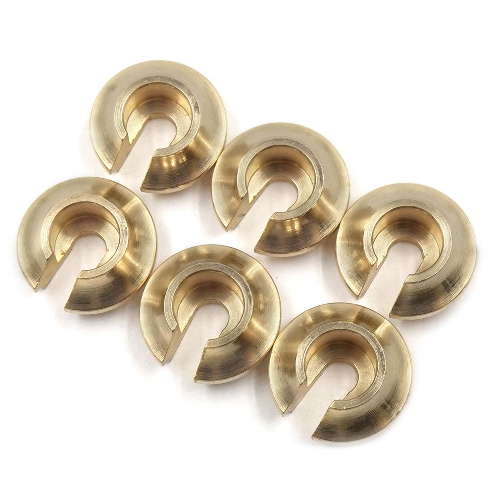 BRASS SPRING RETAINER V2 6PCS FOR TRAXXAS TRX-6 #TRX4-087