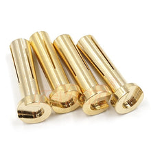 YEAH RACING 4X18MM GOLD MALE BULLET PLUG 4 PCS #WPT-0127