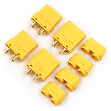 XT90 PLUGS W/ COVER 4PCS #WPT-0146