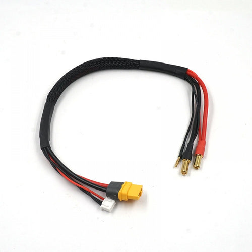 YEAH RACING XT60 CHARGE CABLE W/ 5MM PLUGS 35CM #WPT-0151