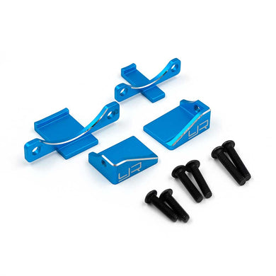 YEAH RACING ALUMINUM 30MM & 40MM FAN MOUNT BLUE #YA-0650BU