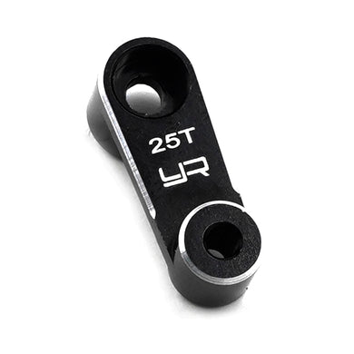 25T ALUMINUM 15.5MM SERVO HORN BLACK FOR TEAM ASSOCIATED B6 SERIES #YA-0689BK