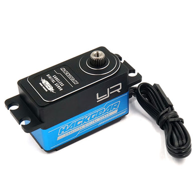 YEAH RACING ALUMINUM CASE LOW PROFILE DIGITAL HIGH SPEED CORELESS SERVO FOR 1/10 RC BLUE #YE-0033BU