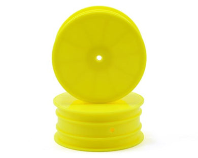 Yokomo 12mm Hex 1/10 4WD Front Buggy Wheels (Yellow) (2) (YZ-4/B-MAX4) #YOKB4-821A