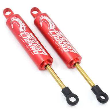 110MM DESERT LIZARD TWO STAGE INTERNAL SPRING DAMPER PAIR RED FOR CRAWLER #DDL-110RD