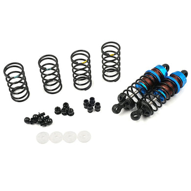 YEAH RACING ALUMINUM BIG BORE GO 65MM DAMPER SET 2PCS FOR 1/10 RC OFFROAD BUGGY BLUE #BBG-0065BU