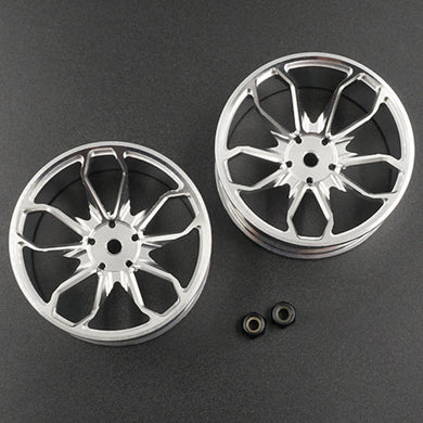 SPEC D PLUS ALUMINUM 7075 10 SPOKE +8 OFFSET DRIFT RIM 2PCS #WL-0133SV