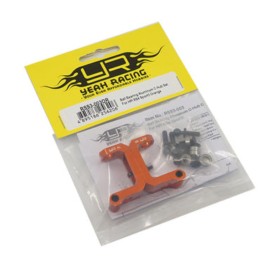 BALL BEARING ALUMINUM C-HUB SET FOR HPI RS4 SPORT3 ORANGE #RSS3-003OR