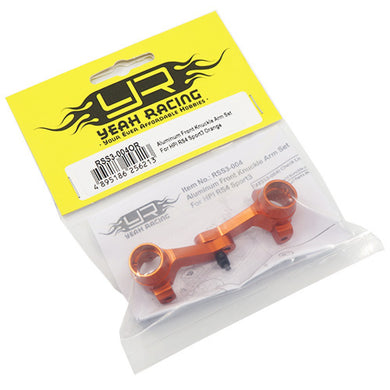 ALUMINUM FRONT KNUCKLE ARM SET FOR HPI RS4 SPORT3 ORANGE #RSS3-004OR