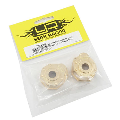 BRASS FRONT REAR PORTAL COVER 42G 2 PCS FOR TRAXXAS TRX-4 TRX4-6 #TRX4-019