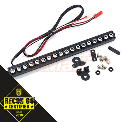 1/10 ALUMINUM WHITE LED LIGHT BAR BLACK FOR CRAWLER 'G6 CERTIFIED' #YA-0507