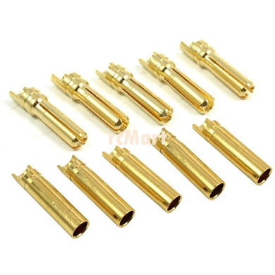 4MM HIGH CURRENT CONNECTOR SET (BANANA PLUG) (MALE X 5 + FEMALE X 5) #BC-0012